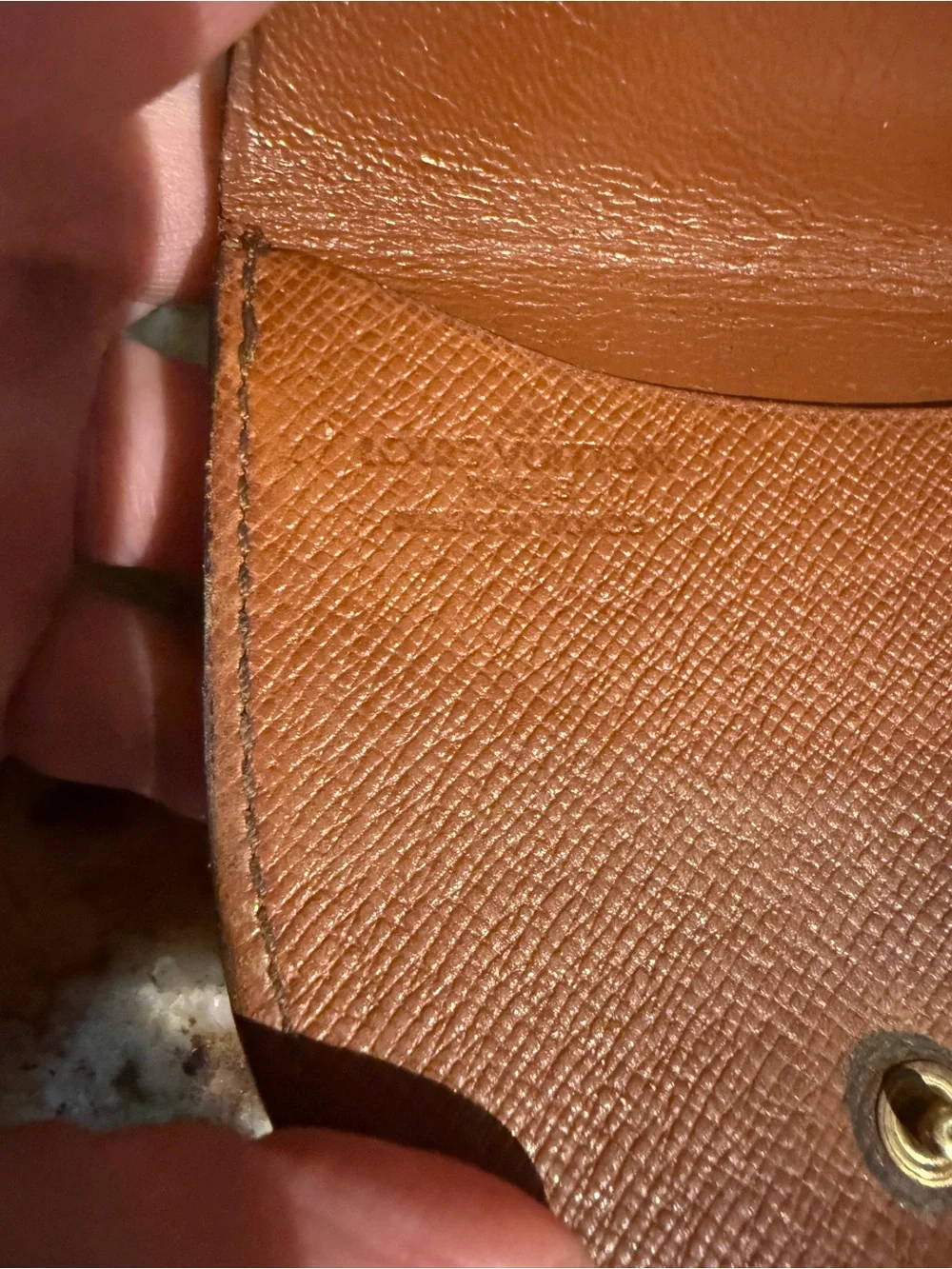 Louis Vuitton Monogram Canvas Coin Pouch in Brown and Tan